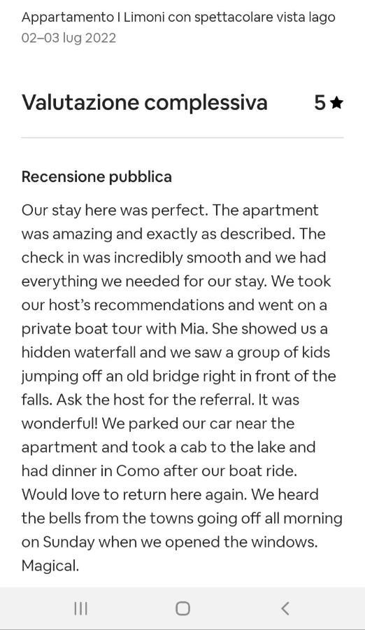 Holiday Home Vista Lago Cernobbio Ngoại thất bức ảnh